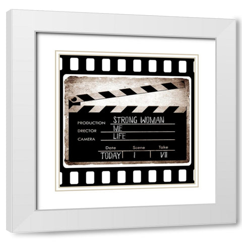 Clapboard White Modern Wood Framed Art Print with Double Matting by Sommers, Mindy