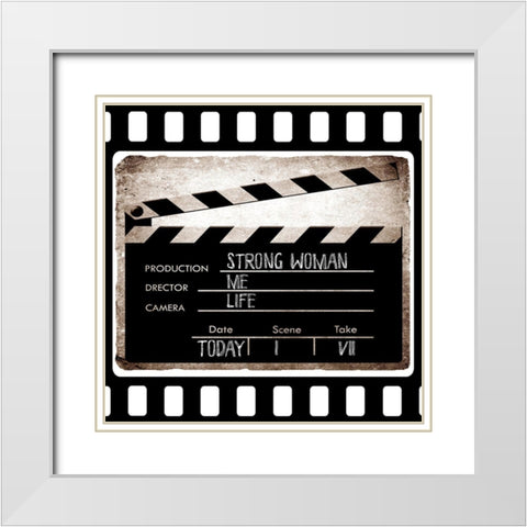 Clapboard White Modern Wood Framed Art Print with Double Matting by Sommers, Mindy