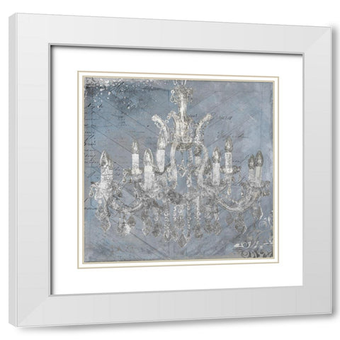 Wedgewood Glow White Modern Wood Framed Art Print with Double Matting by Sommers, Mindy