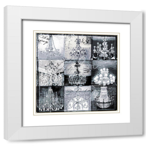 Danse Paree White Modern Wood Framed Art Print with Double Matting by Sommers, Mindy