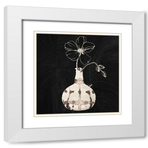 Calm Attention IV White Modern Wood Framed Art Print with Double Matting by Sommers, Mindy