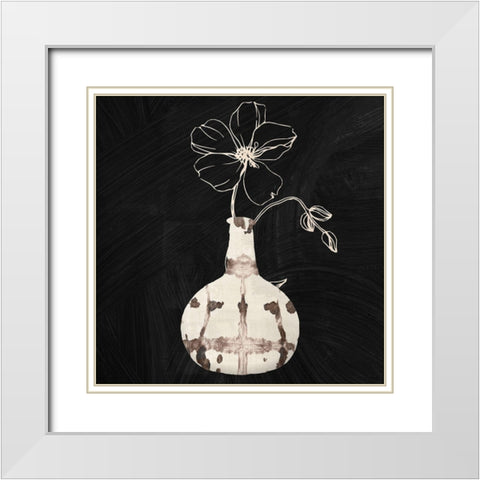 Calm Attention IV White Modern Wood Framed Art Print with Double Matting by Sommers, Mindy