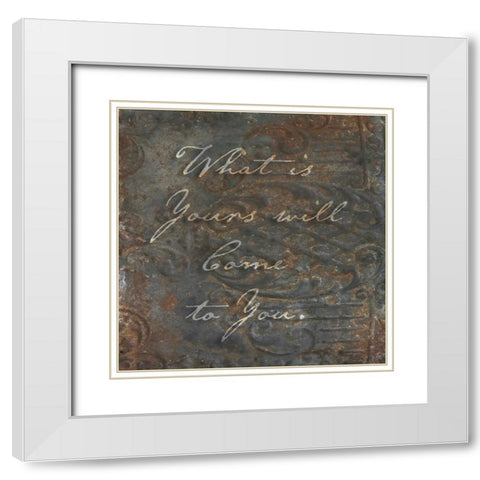 What is Yours White Modern Wood Framed Art Print with Double Matting by Sommers, Mindy