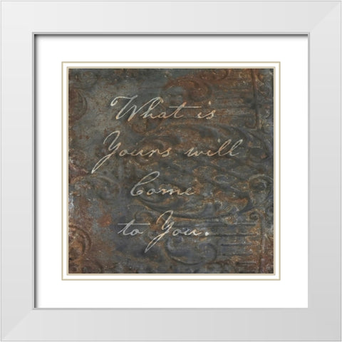 What is Yours White Modern Wood Framed Art Print with Double Matting by Sommers, Mindy