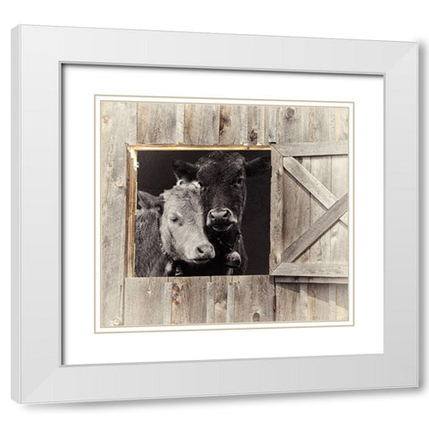 Best Friends White Modern Wood Framed Art Print with Double Matting by Sommers, Mindy