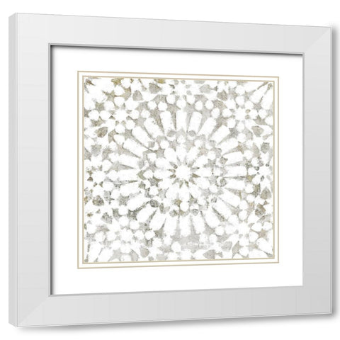 Star Gazing White Modern Wood Framed Art Print with Double Matting by Sommers, Mindy