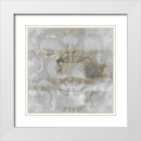 Platinum and Gold White Modern Wood Framed Art Print with Double Matting by Sommers, Mindy