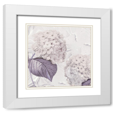 Lavenderia White Modern Wood Framed Art Print with Double Matting by Sommers, Mindy