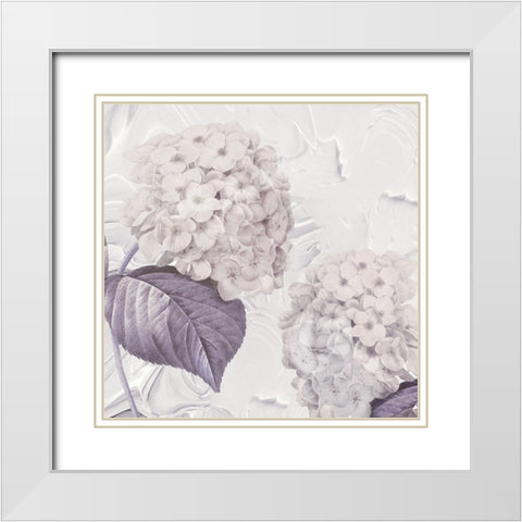 Lavenderia White Modern Wood Framed Art Print with Double Matting by Sommers, Mindy