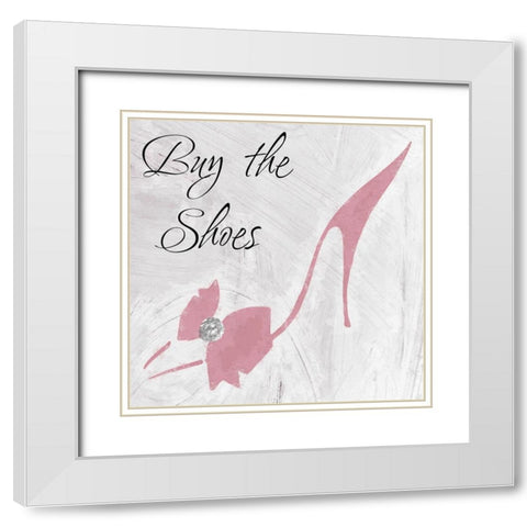 Buy the Shoes White Modern Wood Framed Art Print with Double Matting by Sommers, Mindy