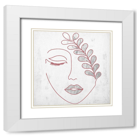 Nature Girl White Modern Wood Framed Art Print with Double Matting by Sommers, Mindy
