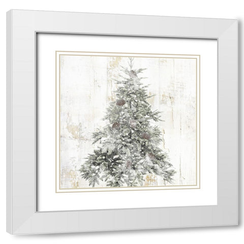 Tree   White Modern Wood Framed Art Print with Double Matting by Sommers, Mindy