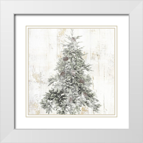 Tree   White Modern Wood Framed Art Print with Double Matting by Sommers, Mindy