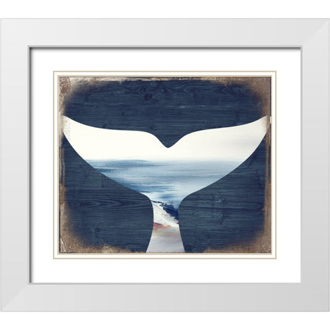 Sea Story White Modern Wood Framed Art Print with Double Matting by Sommers, Mindy