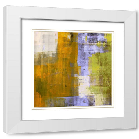 Oasis I White Modern Wood Framed Art Print with Double Matting by Aprile, Alessio