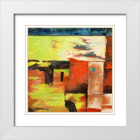 Jungle I White Modern Wood Framed Art Print with Double Matting by Aprile, Alessio