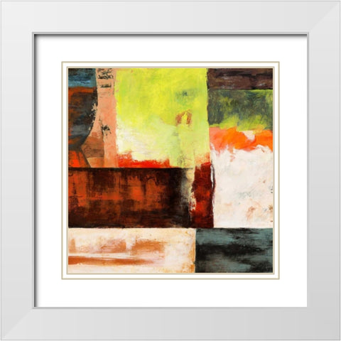 Jungle II White Modern Wood Framed Art Print with Double Matting by Aprile, Alessio