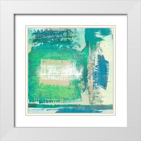 Crystal II White Modern Wood Framed Art Print with Double Matting by Alessio, Aprile