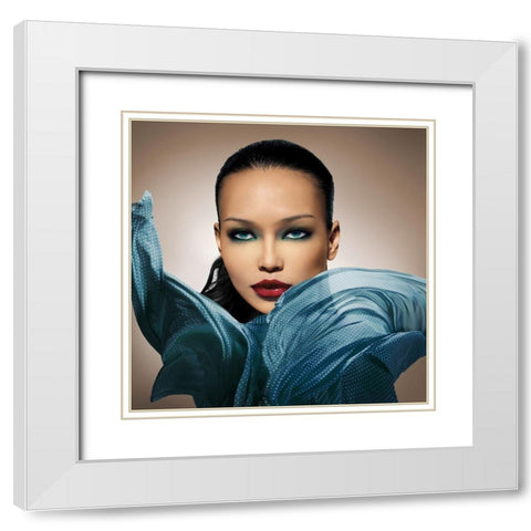 That Look White Modern Wood Framed Art Print with Double Matting by Lauren, Julian