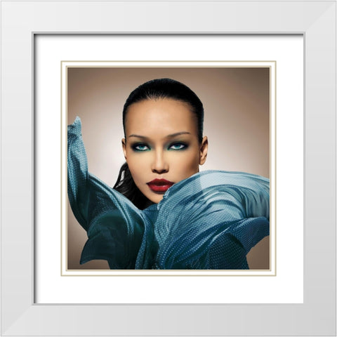 That Look White Modern Wood Framed Art Print with Double Matting by Lauren, Julian