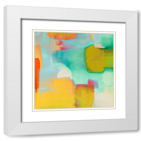 Colors of Nature (det II) White Modern Wood Framed Art Print with Double Matting by Asia, Rivieri