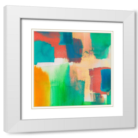 Rumble in the Jungle  White Modern Wood Framed Art Print with Double Matting by Asia, Rivieri