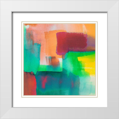 Rumble in the Jungle II White Modern Wood Framed Art Print with Double Matting by Asia, Rivieri