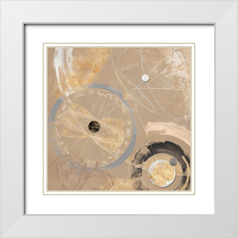 Costellazioni I White Modern Wood Framed Art Print with Double Matting by Armenti, Arturo