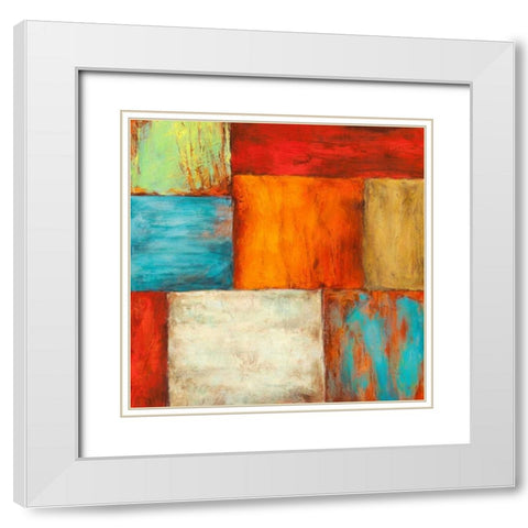 Desert Sun White Modern Wood Framed Art Print with Double Matting by Munson, Anne