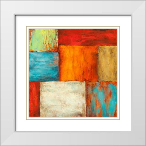 Desert Sun White Modern Wood Framed Art Print with Double Matting by Munson, Anne