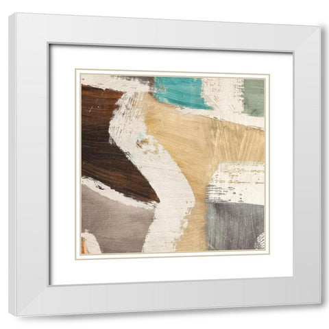 Comfort Zone I White Modern Wood Framed Art Print with Double Matting by Anne, Munson
