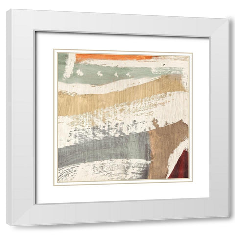 Comfort Zone II White Modern Wood Framed Art Print with Double Matting by Anne, Munson