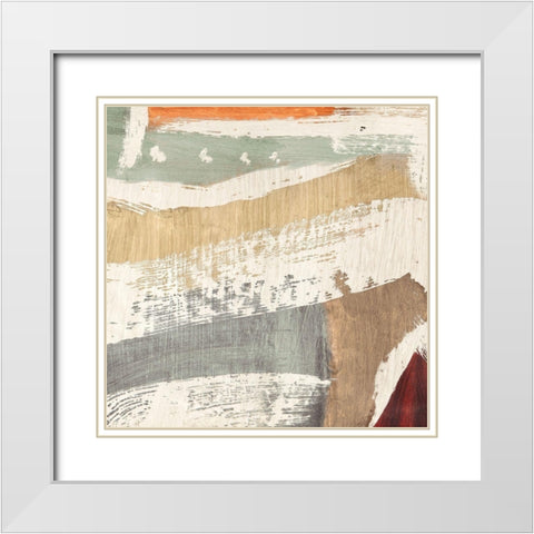 Comfort Zone II White Modern Wood Framed Art Print with Double Matting by Anne, Munson