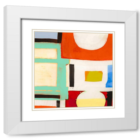 Smooth Sailing II White Modern Wood Framed Art Print with Double Matting by Bacci, Leonardo
