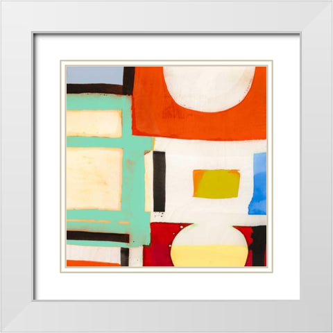 Smooth Sailing II White Modern Wood Framed Art Print with Double Matting by Bacci, Leonardo