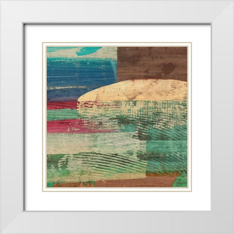 Early Morning on the Enchanted Lagoon II White Modern Wood Framed Art Print with Double Matting by Leonardo, Bacci