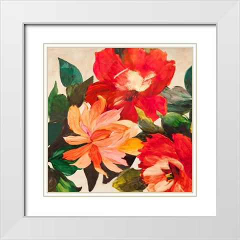 Estate in giardino I White Modern Wood Framed Art Print with Double Matting by Borgese, Anna
