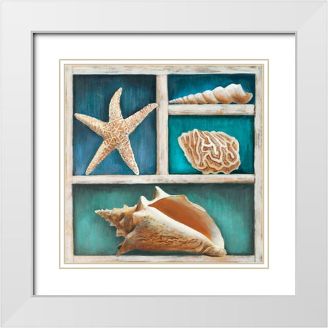 Collection of Memories VI White Modern Wood Framed Art Print with Double Matting by Broome, Ted