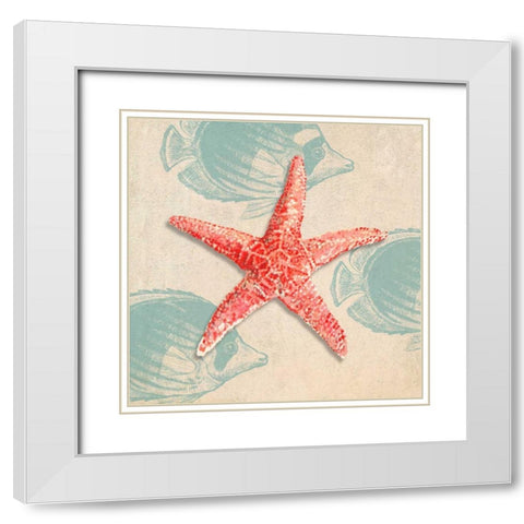 Ocean Gift I White Modern Wood Framed Art Print with Double Matting by Broome, Ted