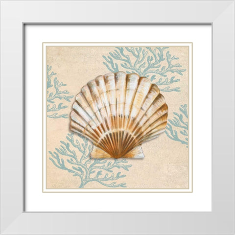 Ocean Gift II White Modern Wood Framed Art Print with Double Matting by Broome, Ted