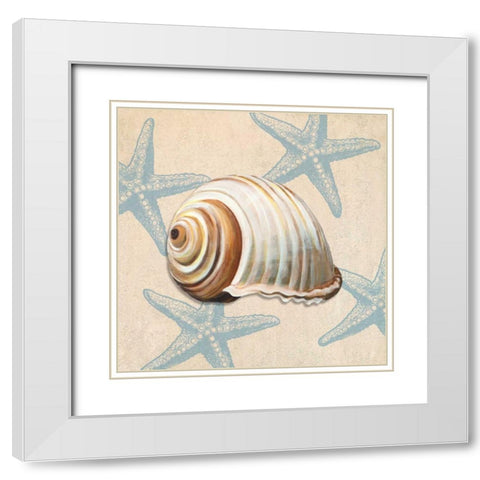 Ocean Gift III White Modern Wood Framed Art Print with Double Matting by Broome, Ted