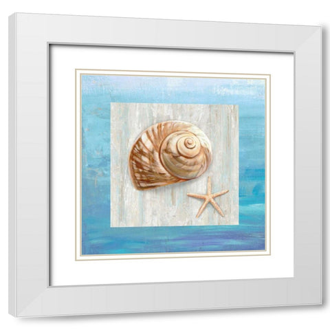 From the Sea IV White Modern Wood Framed Art Print with Double Matting by Broome, Ted