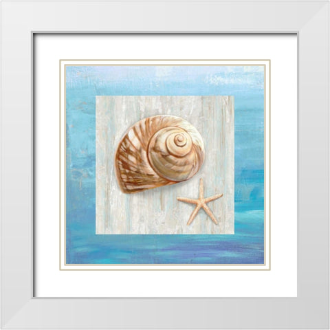 From the Sea IV White Modern Wood Framed Art Print with Double Matting by Broome, Ted