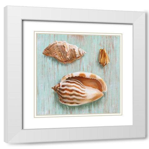 Bretagne II White Modern Wood Framed Art Print with Double Matting by Broome, Ted