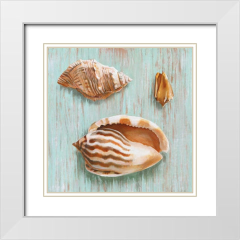 Bretagne II White Modern Wood Framed Art Print with Double Matting by Broome, Ted