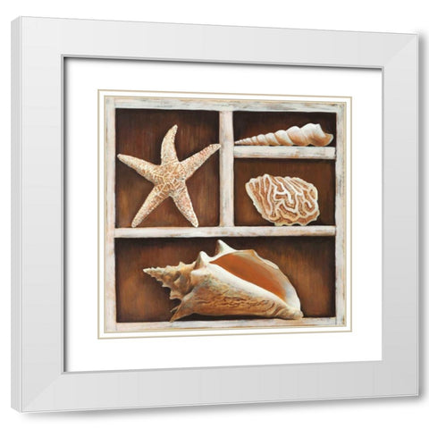 From the Ocean III White Modern Wood Framed Art Print with Double Matting by Broome, Ted