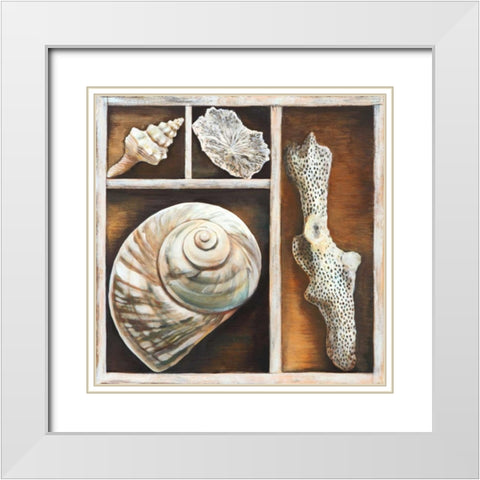 From the Ocean IV White Modern Wood Framed Art Print with Double Matting by Broome, Ted