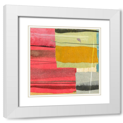 Straight Away I White Modern Wood Framed Art Print with Double Matting by Viola, Bertel