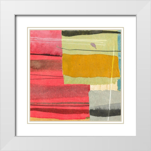 Straight Away I White Modern Wood Framed Art Print with Double Matting by Viola, Bertel