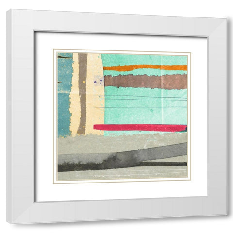Straight Away II White Modern Wood Framed Art Print with Double Matting by Viola, Bertel